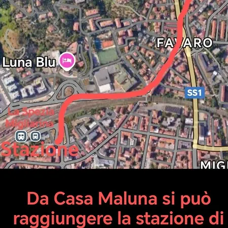 招待所 Casa Maluna 斯培西亚